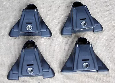 Set Of 4 YAKIMA Q Towers Ski Bike Car Roof Rack No Locks Clips Or Keys • $60