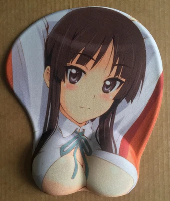 £4.50 • Buy Unofficial K-On Mio Akiyama Mouse Pad Wrist Rest Breast Booba Oppai Anime