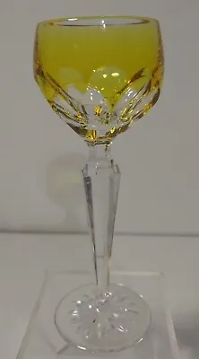 Rare Faberge Lausanne Liqueur Cordial Glass Yellow Gold Cased Crystal Signed • $87.97