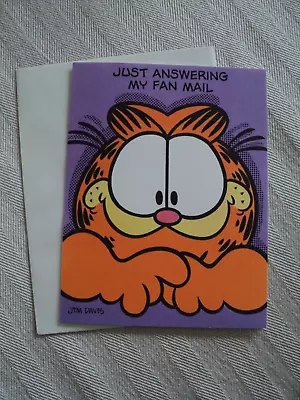 Vintage Garfield Greeting Card With Matching Envelope • $6