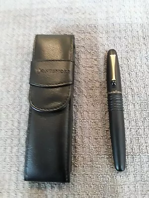 Elegant Oversized Montefiore Ballpoint Pen Brand New With Leatherette Holder. • $12.99