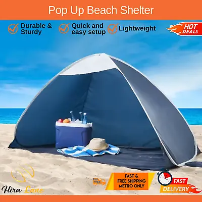 $30.47 • Buy Pop Up Beach Shelter+ Beach Portable Hiking Sun Shade Shelter Fishing 