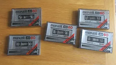 5 X Used Maxell Mx 60 Metal Cassette Tapes  Type Iv • £29.99