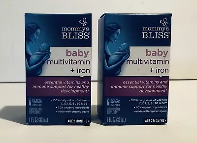 2PK Mommy's Bliss Baby Multivitamin + Iron Daily Vitamins Exp 06/25 • $16.88