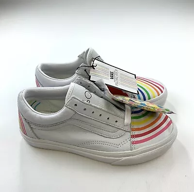 Vans Flour Shop Rainbow Old Skool By Amirah Kassem Size 6 New • £57.83