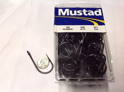 Mustad 9510 XXXC 8/0 Fish Hooks 100 Count • $12