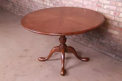 Baker Furniture Queen Anne Walnut Breakfast Table Newly Refinished • $2995