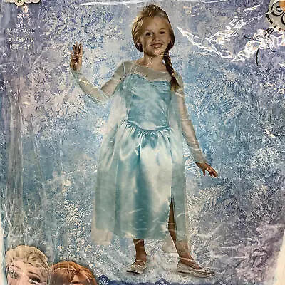 Disguise Disney Frozen Elsa Snow Queen Halloween Costume/Dress Up~XS (3T-4T) • $18.74