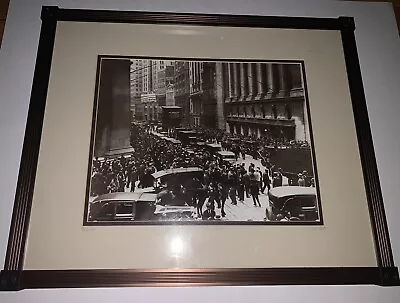 Mark Reuben Gallery-Wall Street - Bearish- Sepia Photo 1929- Framed/Matted • $65