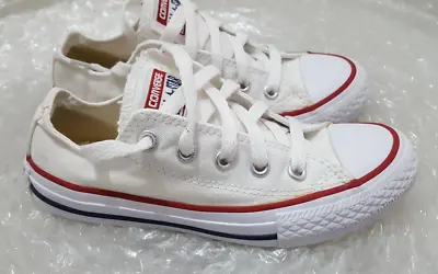 Converse Youth Chuck Taylor All Stars 3J256 White UK 12 EU 30. • £17.99