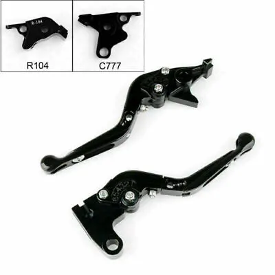 Adjustable Folding Extendable Brake Clutch Levers For Yamaha MT-01 V-MAX Blak F • £23.95