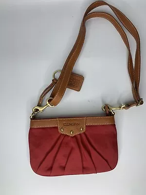 Small Red Ellington Purse Wallet Clutch Crossbody Purse Aa89 • $25