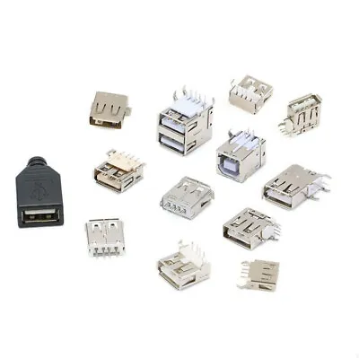 Micro USB Type A/B Female Socket SMD Jack Connector 90/180° Straight & Bend Pin • $3.48