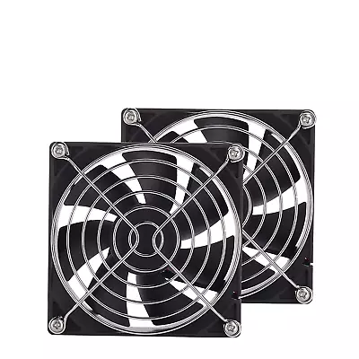 2-Pack 90Mm Fan DC 12V Computer Fan 92Mm X 92Mm X 25Mm 2-Pin High Performance Co • $18.95