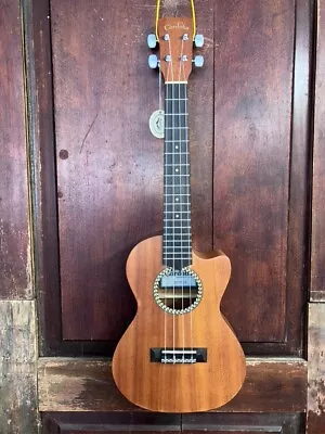 Cordoba 20TM-CE Tenor Cutaway Mahogany Solid Top Acoustic Electric Ukulele Uke • $135