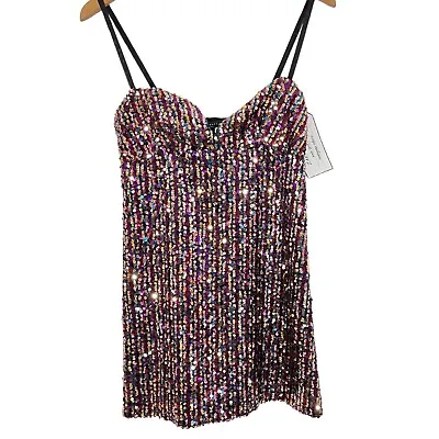 $29.99 • Buy Zara Sequin Sparkly Mini Dress XS Women’s Swift Era Cute