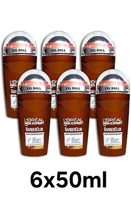 L'Oreal Men Expert Barber Club Deodorant Cedarwood Fragrance Roll On 50ml 6x150 • £19.99