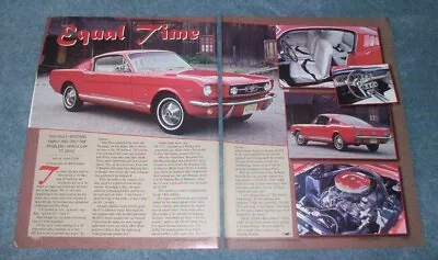 1965 Mustang GT Fastback Vintage Article  Equal Time  • £11.56