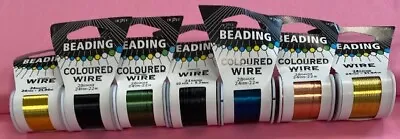 Impex Coloured Beading Wire - Various Sizes And Colours • £3.65