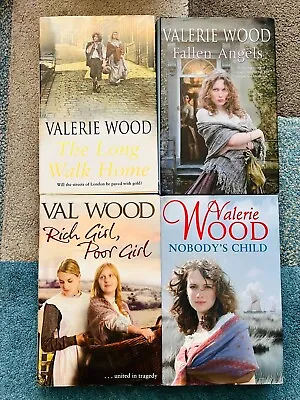 LOT OF 4 SIGNED BOOKS By VALERIE (VAL) WOOD - All Signed By The Author (iSB2049) • £19.99