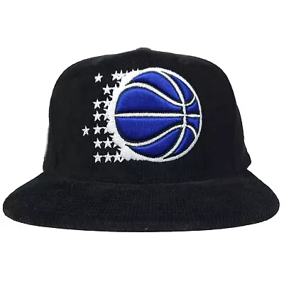 Mitchell & Ness Orlando Magic Snapback Hat 3D Logo Black Corduroy Cap NWT • $32.99