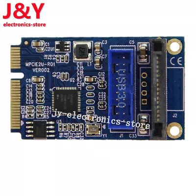 Mini PCI-E To USB Adapter PCIE To 19Pin SATA Dual USB3.0 Expansion Adapter Card • $15.33