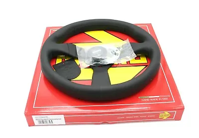 MOMO Montecarlo Leather Steering Wheel Black Stitching 320mm NEW • $219.95