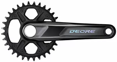 Shimano Deore FC-M6100-1 1x Mountain Bike Crankset -175mm 12-Speed 30T Black • $69.95