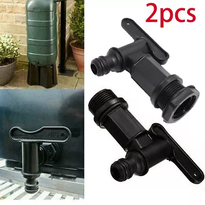 2x Replacement Water Butt Tap Barrel Plastic Adaptor Beer Home Rain Brews • £6.49