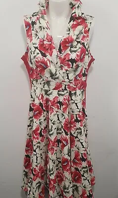 Hearts And Roses Rock N Roll Dress Sz 10 Adjusted For 12 • $29.88
