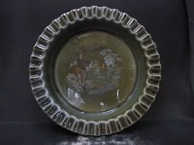 Irish Porcelain Ashtray Fishing Scene - Made In Ireland - Wade - Very Nice • $6