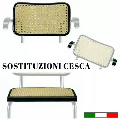 Sedia CESCA Replacement Seat Backrest And Armrests Color Natural Or Black • £3.36