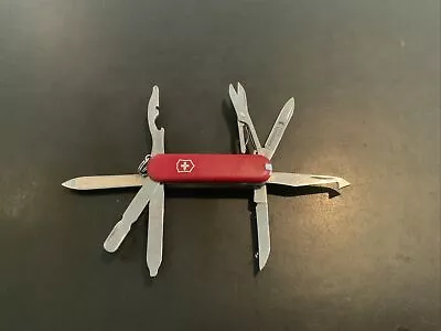 Victorinox Swiss Army Knife Red Mini Champ Detachable Pen Very Clean Rare • $49.95