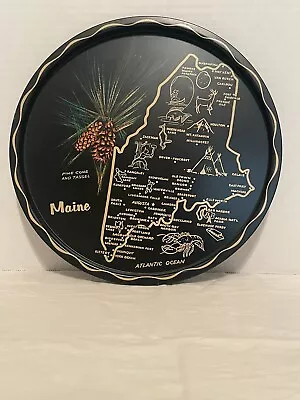 Vintage Tin Pie Plate State Of Maine • $16.99
