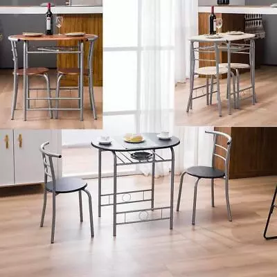 Hot Style Dining Set Table And 2 Chairs Breakfast Bistro Desk And Chairs 5 Color • $301.98