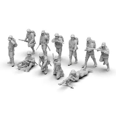 1/72 Resin Model Japanese Army Soldier Figures WWII Military 3D Printing 11Pcs • $17.99