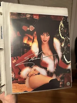 Cassandra Peterson “Elvira” Christmas Autographed 8x10 Photo W/ COA • $100