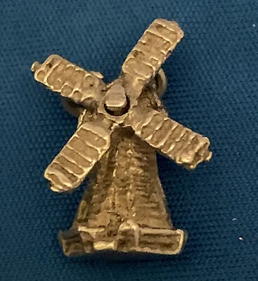 SILVER WINDMILL WITH MOVING SAILS Antique Souvenir Charm 3.1 GMS • $9.93