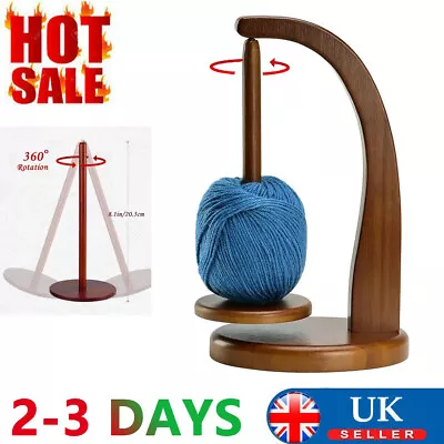 Wooden Yarn Holder Rotatable Magnetic Levitation Wool Ball Storage Yarn Holder • £14.99