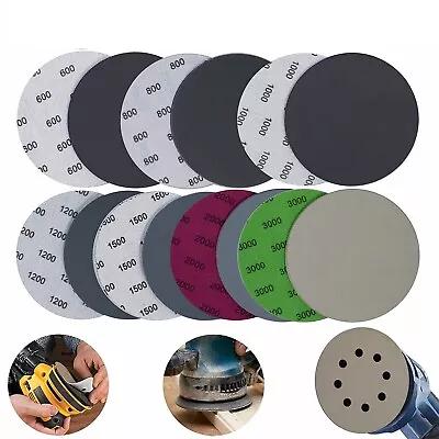 20PCS 6  Wet Dry Sanding Discs 600-3000 Grit Sandpaper For Random Orbital Sander • $14.59