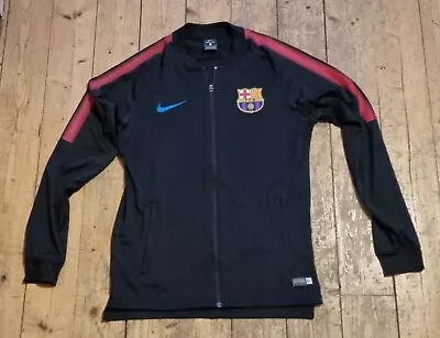 £14.99 • Buy Jacket FC BARCELONA Small (S) NIKE Dri-fit Black Training Football Sports Top