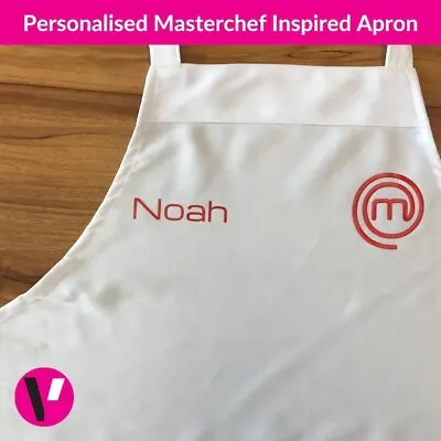 Personalised Master Chef Inspired Apron With Pockets - Baking Chef Gourmet • £12.99