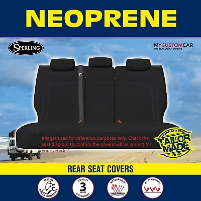 Mitsubishi Pajero NT NW NX 2006-2021 Neoprene REAR (Row 2) Seat Covers • $169