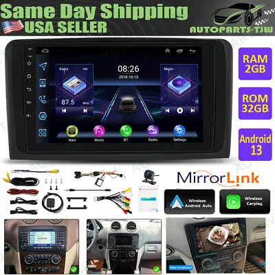 For Mercedes Benz ML/GL ML320 ML350 Android 13 GPS Navi Car Radio Stereo CarPlay • $148.16