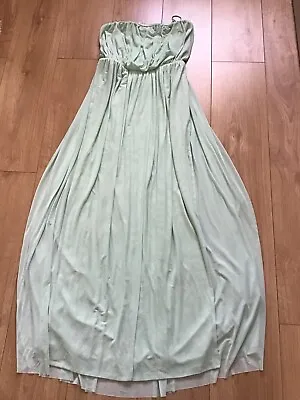 New Next Size 10 Pale Green Mint Bridal Multiway Bridesmaid Bandeau Maxi Dress • £26.99