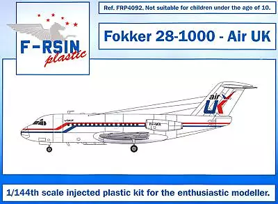 F-RSIN Models 1/144 FOKKER 28-1000 Air UK Airlines • $24.99