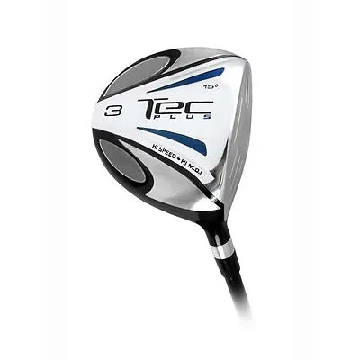 Tec+ Fairway #3 Wood Mens Right 15 Degree Graphite Shaft; All Sizes +headcover • $49.95
