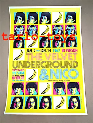 VELVET UNDERGROUND + NICO - New York Usa - 2 January 1977- Concert Poster -1022 • $19.99