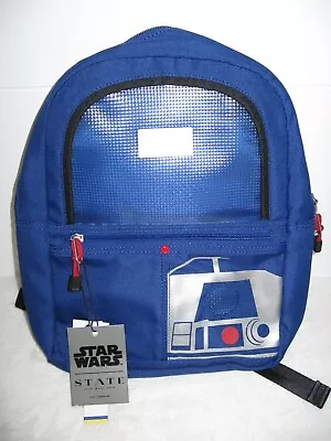 STAR WARS BACKPACK R2-D2 & C-3PO STATE BLUE MINI NEW With Tags • $46.75