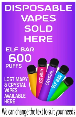 $46.18 • Buy 1 X A2 Size -XXL - VAPE SHOP WINDOW - PAVEMENT SIGN STICKER GRAPHIC DECAL ADVERT